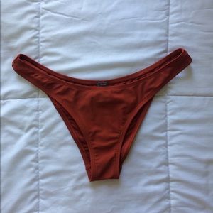 Aerie Rust High Leg Cheeky Bottoms